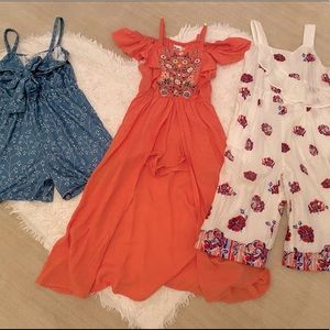Girls Romper Bundle 2T